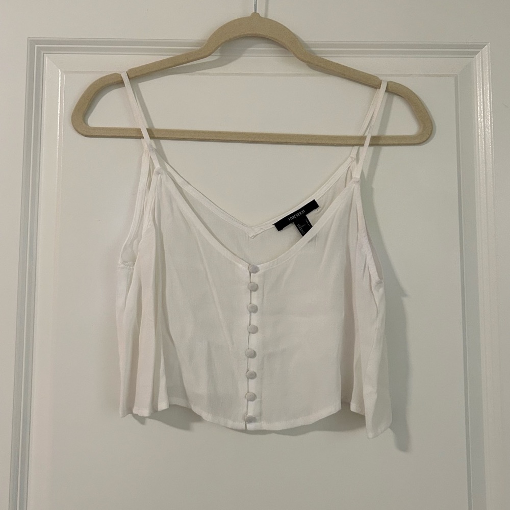 white tank top